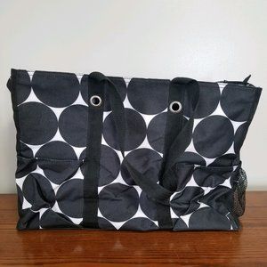 Zip Top Organizing Utility Tote - Big Dots